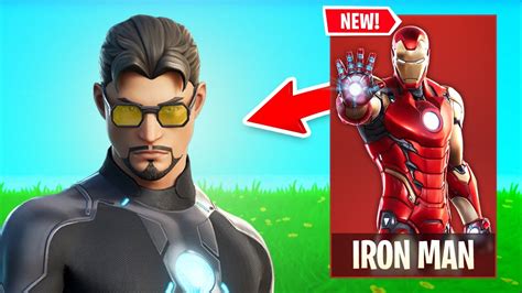 NEW IRON MAN (Tony Stark) Skin Gameplay in FORTNITE! (Suit Up Transformation Emote & Energy ...