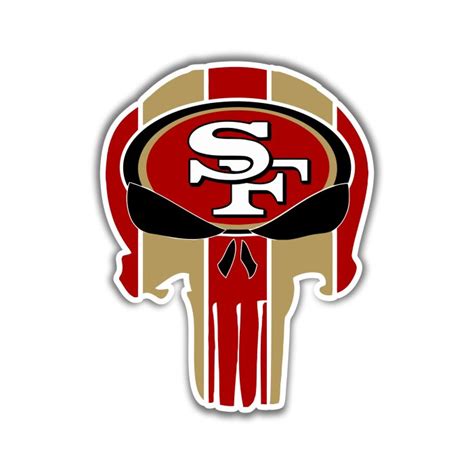 San Francisco 49ers – Skull – Temporary Tattoo – Biggest Decal Shop