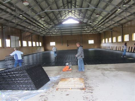 HoofGrid installation in an indoor arena Dream Stables, Dream Barn, Horse Stables, Horse Farms ...