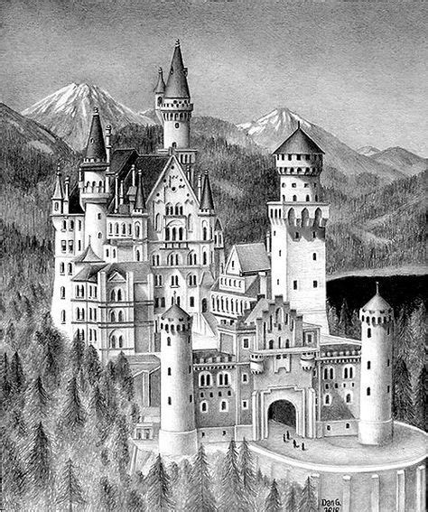 Neuschwanstein Castle by Lhox on DeviantArt | Art in 2019 | Castle drawing, Castle sketch ...