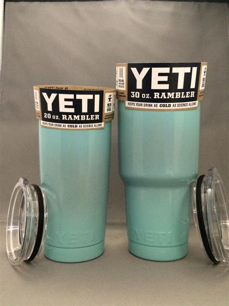 Yeti Rambler powder coated SEAFOAM GREEN