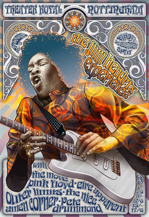 scAtterBrain: Jimi Hendrix Concert Poster