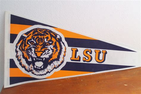 Vintage LSU Fighting Tigers Mascot College by paperandoldlace