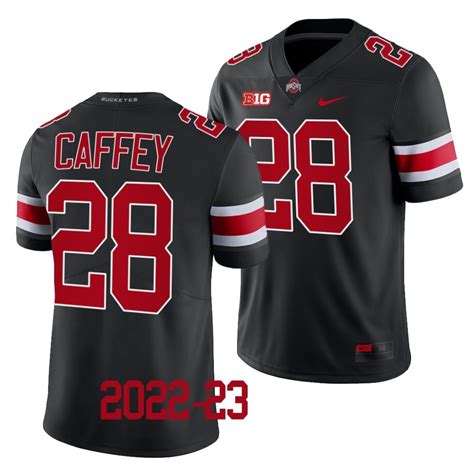 TC Caffey Ohio State Buckeyes 2022-23 Limited Football Jersey Men's Black #28 Uniform - NCAA ...