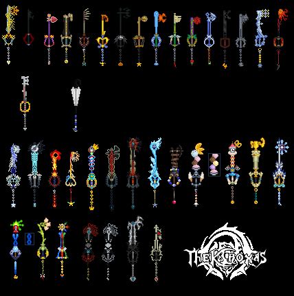 All my keyblades by TheKCroxas on DeviantArt