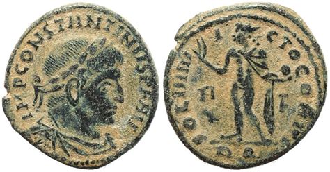 Roman coin of Constantine I - SOLI INVICTO COMITI - Rome | Roman ...