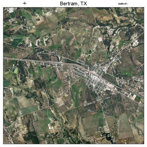 Aerial Photography Map of Bertram, TX Texas