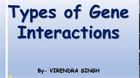 Types of Gene Interaction: Inheritance Biology for CSIR, GATE, DBT, ICMR etc. - YouTube