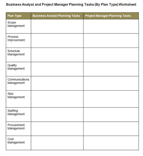 10+ Business Analysis Templates - PDF, Word