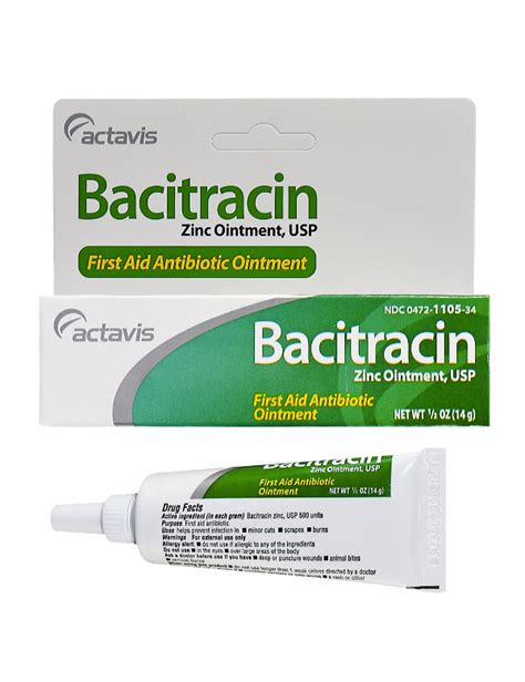 BACITRACIN/ZINC OINTMENT 0.5OZ (14gm) - Over-the-Counter Medications