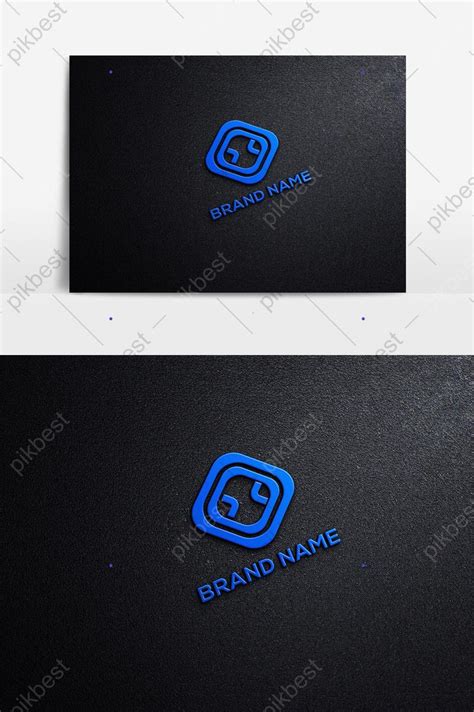 3D Logo Mockup On Black Wall | PSD Free Download - Pikbest