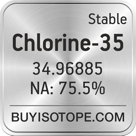 Chlorine-35, Chlorine-35 Isotope, Enriched Chlorine-35