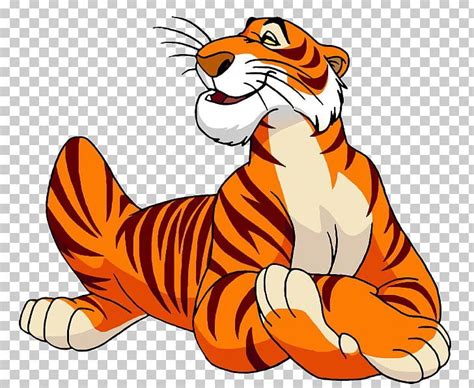 Shere Khan The Jungle Book Bagheera Tiger Cartoon PNG - animal figure, animation, art, artwork ...