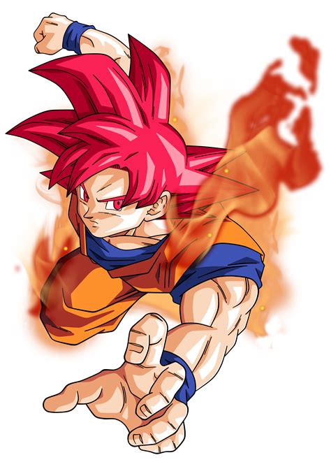 Goku super saiyan god by BardockSonic on DeviantArt