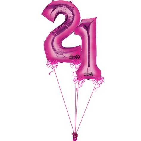 Pink Giant Numbers 21 | Magic Balloons