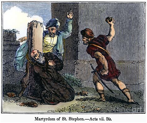 Martyrdom Of St. Stephen Photograph by Granger