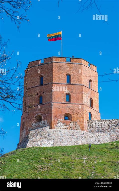 Gediminas Tower or Castle, the remaining part of the Upper Medieval ...