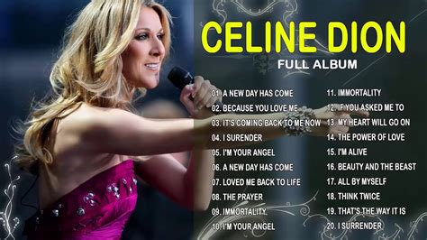 Celine Dion Greatest Hits Full Live 2020 - Best Of Celine Dion Playlist - YouTube