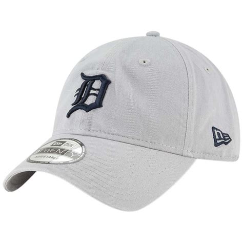 Men's Detroit Tigers New Era Gray Core Classic Twill 9TWENTY Adjustable Hat