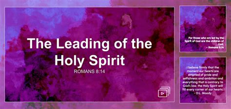 The Leading of the Holy Spirit Sermon by Sermon Research Assistant, Romans 8:14 - SermonCentral.com