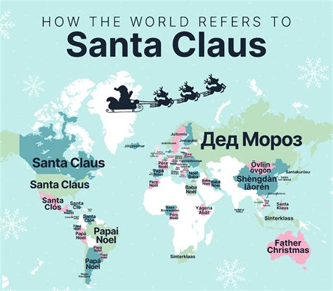 New map reveals how to say ‘Santa Claus’ around the world