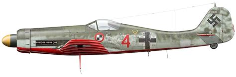 Focke Wulf Fw 190 D-11,Red 4 of JV 44, München-Riem/Germany, April 1945 © Claes Sundin 2017 ...