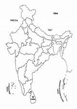 Coloring Pages  India Map Outline sketch template
