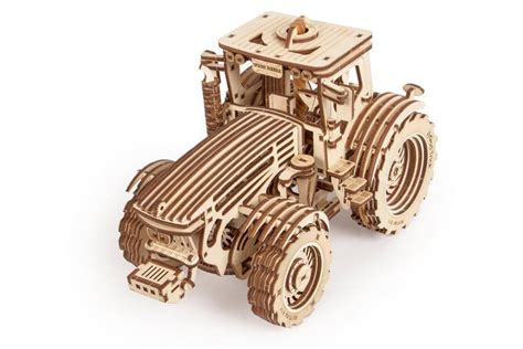 Wood Trick Tractor | Tractors, Wooden model kits, Model engine kits