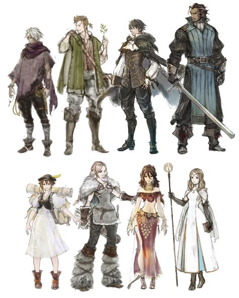 Characters Art - Octopath Traveler Art Gallery