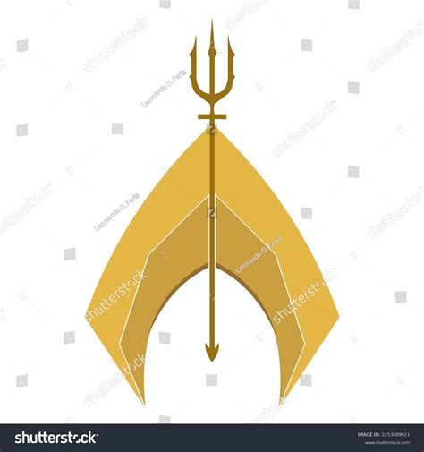 Aquaman Logo Trident Stock Vector (Royalty Free) 2253689621 | Shutterstock