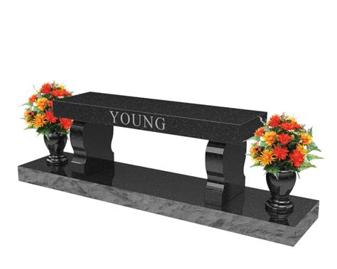 cremation bench memorial bench in 2021 | Memorial benches, Bench, Custom granite