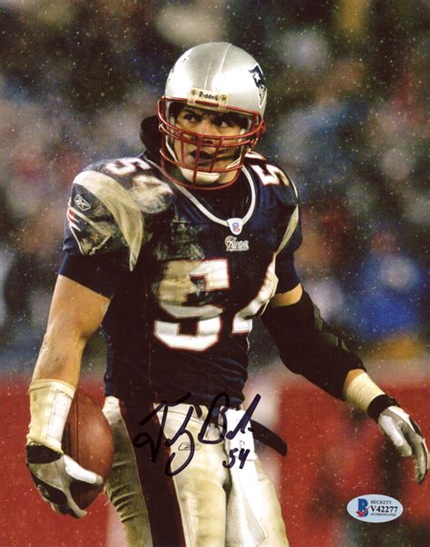 Tedy Bruschi Signed Patriots 8x10 Photo (Beckett COA) | Pristine Auction