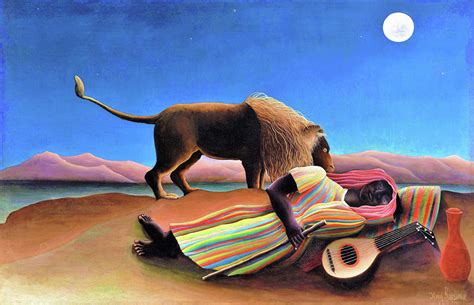 The Sleeping Gypsy - Digital Remastered Edition Painting by Henri Rousseau