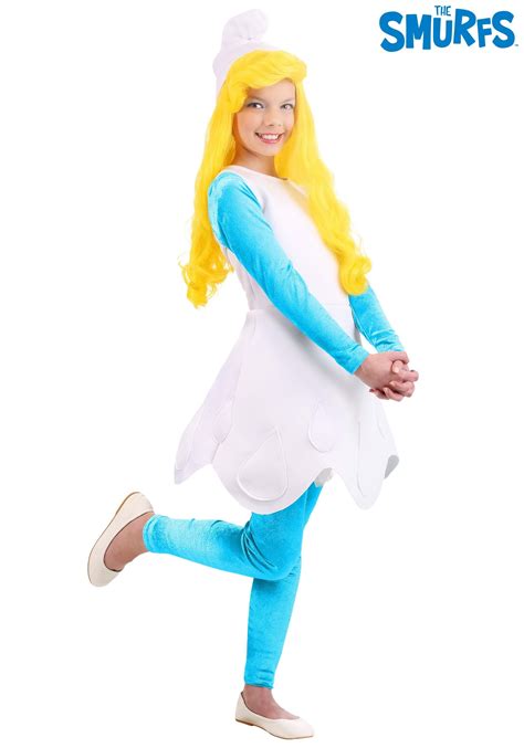 Girls The Smurfs Smurfette Costume