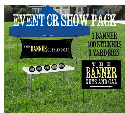 Event Banner Bundle Custom Vinyl Banner Yard sign Custom | Etsy