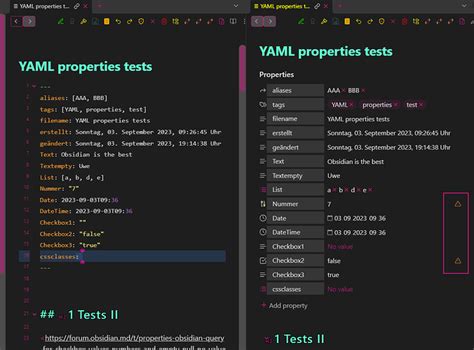 Properties: Obsidian Query for checkbox values, numbers and empty (null, No value) values - Help ...