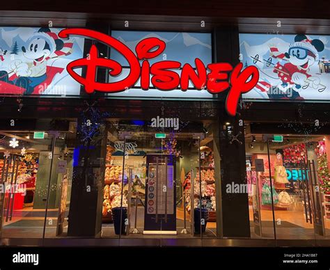 London, UK. 08th Dec, 2021. The Disney store on Oxford Street in London ...