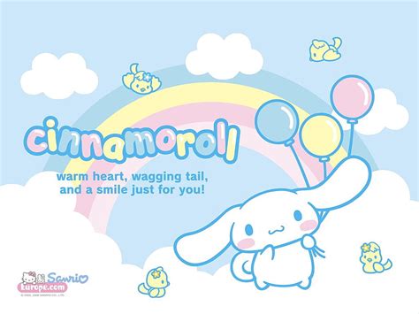 Cinnamoroll and the Rainbow, rainbow, sanrio, cinnamoroll, sweet, HD wallpaper | Peakpx