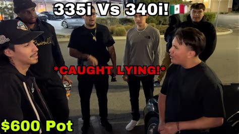 335i Vs 340i! $600 Pot #BMW #335i #340i - YouTube