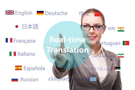 Concept of Online Translation from Foreign Language Stock Image - Image ...