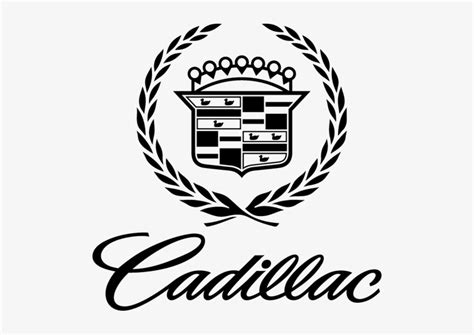 Cadillac Vector Outline - Cadillac Logo Black And White - 500x500 PNG Download - PNGkit