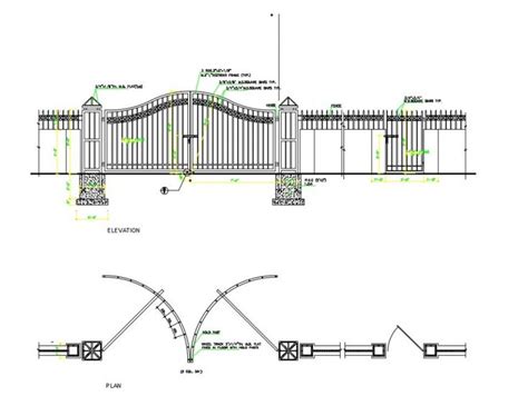 Sliding door plan and elevation view with dimension dwg file - Cadbull | Door plan, Sliding ...