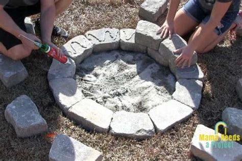 Build a DIY Stone Fire Pit in 2 Hours - Mama Needs a Project