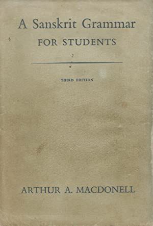 Sanskrit Grammar for Students by Arthur A MacDonell: Good Hardcover ...