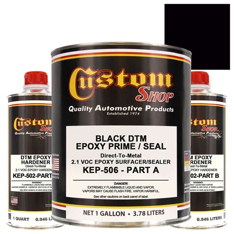 1 GAL BLACK DTM EPOXY PRIMER SURFACER/SEALER AUTO PAINT | eBay