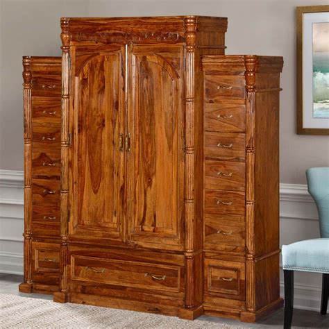 Armoire Wardrobe Wood - Modern Furniture