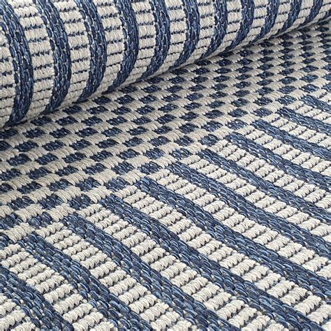 Cotton Rug Navy Blue Grey Braided Striped | Rugs Dropshipping ...