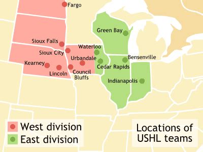 Ushl Team Locations - MapSof.net