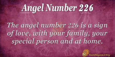 Angel Number 226 Meaning