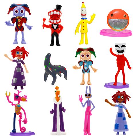 Buy 12Pcs The Amazing Digital Circus Theme Toys PVC Jax Pomni Gangle ...